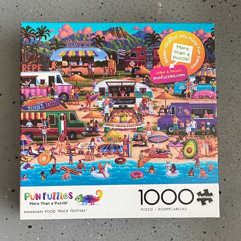Punfuzzles Hawaiian Food Truck Festival Puzzle - 1000 Pieces